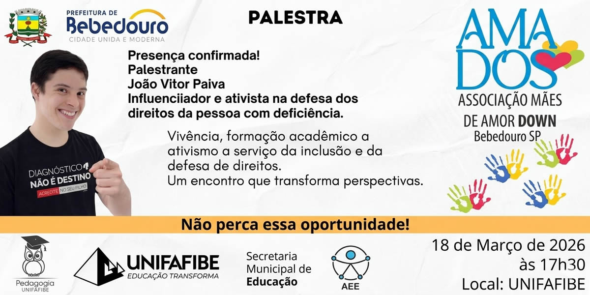 Secretaria da Educação promove palestra sobre inclusão e direitos da pessoa com deficiência
